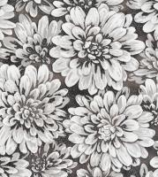 10469-05 Хризантемы  FREEDOM сет15 флиз 1,06*10м горяч. тисн. (темн сер) Артекс *** АКЦИЯ