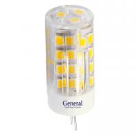 Лампа General LED G4 5Вт 220В 4500К пластик 5*Bl отрыв 652100