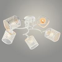 Люстра XA1390/5 WH белый 5х60W E27 d640 h250, HN22