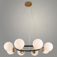 Люстра 74542/8 BR+BK латунь/черный 8x40W E14 d750 h850, GNV22