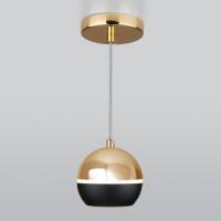 Elektrostandard св-к св/д подвесной 9W(519lm) 4200K 4K100х100х900 черный/золотой DLS023 a047804