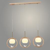 Подвес 40280/3HT BR+YL латунь/дерево 3х60W E27 h1200, SJNG23