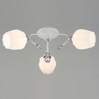 Люстра N5161/3 WT+CR белый/хром 3х60W E27 d665 h220, QH22