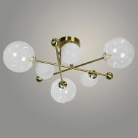 Люстра 466/6 GAB латунь 6х7W G9 d670 h230, SHGN23