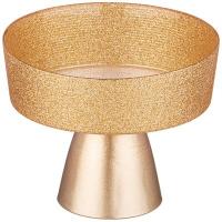 БЛЮДО НА НОЖКЕ "BOHEMIA" GOLD ГЛУБОКОЕ D=16СМ