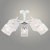 Люстра N5968/5 WT+CR белый/хром 5x40W E27 d590 h285, QH23