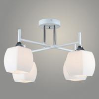 Люстра N5457/4 WT+CH белый/хром 4x40W E27 d530 h305, QH23