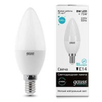 Лампа Gauss Elementary Led свеча 8W Е14 4100К 33128