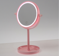 Зеркало LuazON KZ-04, подсветка, настольное, 19.5*13*29.5 см, 4хААА, сенсорная кнопка 3488111