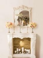 К-018 Камин светлый фотопанно Divino Decor 200х270 