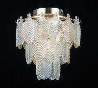 Люстра E1997/6+4 FGD золото 6х60W E27+4х3W LED d420 h450, QH21