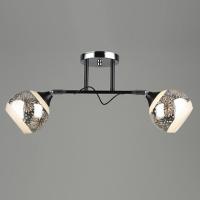 Люстра A3975/2 BK+CH черный/хром 2х60W E27 d560 h230, QH22