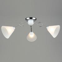 Люстра A3978/3 WT+CH белый/хром 3х60W E27 d760 h280, QH22