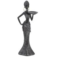 Фигурка декоративная "Африканка", L14 W10 H40 см