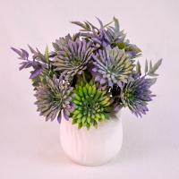 Композиция/цветы 029 Календула фиолетово-зеленый/белый 160*90*90