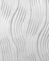 168519-20  Обои Solo Impuls Белая волна 3D на жемчужном фоне Компактный винил на флизелине 1,06*10 *