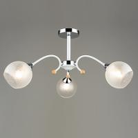 Люстра A4049/3 WT+CH белый/хром 3х60W E27 d700 h330, QH22