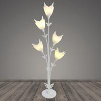 Торшер 9931/5 WT белый/белый плафон пластик 5x40W E27 h1580, BTH23