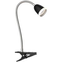 Camelion KD-847 C02 св-к св/д прищепка 3.5W(220lm) 6000K, выкл. на проводе, черный