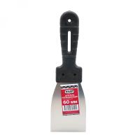 ШПАТЕЛЬ НЕРЖАВ.  60 ММ ПЛАСТМ. РУЧКА (10/40/240) "КЕДР"  040-0060