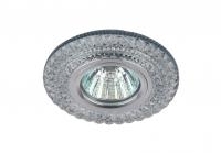 Светильник точечный ERA DK LD2 SL/WH декоративный c белой светодиодной подсветкой. прозрачный 312955