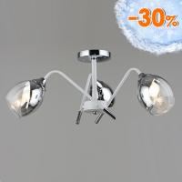 Люстра C1685/3 WT+CH белый/хром 3x60W E27 d620 h250