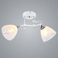 Люстра XA1206B/2 WT+CR белый/хром  2х60W E27 d480 h260, HN20