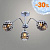 Люстра XA1233/3 CR хром 3х60W E27 d580 h300, HN21