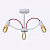 Люстра RH8074/3 WH белый 3x60W E27. OUM18 d555 987679583