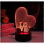 Camelion NL-400 ночник 3D св/д Сердце RGB 3W 220V/USB/3xAA (не в/к) 250x100, сенсор, пластик/выкл.