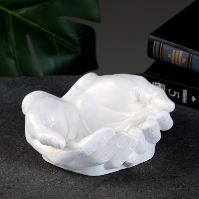 Подставка конфетница "Ладони" перламутр, 15х16х7см 7696454