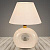 Настольная лампа 18330 белый/белый абажур h280 1х60W E27