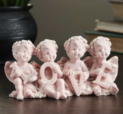 Сувенир Четыре ангелочка "Love" 7см 4011894