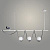 Люстра DWS537/4 WT+CR белый/хром 3х7W G9+1х7W GU10 d1200 h800, SHGN23