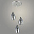 Подвес 06892/3HQ CH хром 3x24W E27 d340 h800, GAN22