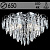 Люстра E2333/8+8 CH хром/хрусталь 8х60W E27+8х3W LED ПДУ d650 h480, QH23
