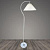 Торшер T2127 WT белый/белый абажур 1*40W E27 h1600, BTH23