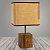 Настольная лампа 16528 светло-коричневый/дерево h430 1х40W E27, DIY22