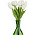 КОМПЛЕКТ ЦВЕТОВ ИСКУССТВЕННЫХ ИЗ 9 ШТ "ТЮЛЬПАН" ДЛИНА=33 СМ (МАЛ=12КОМП./КОР=144КОМП.)
