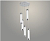Подвес 2664/5HQ CH хром 5x8W LED 6000К d300 h1000, GNV24