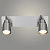 Светильник спотовый L08005/2 SN серебро 2x50W GU10 h105, LNX22